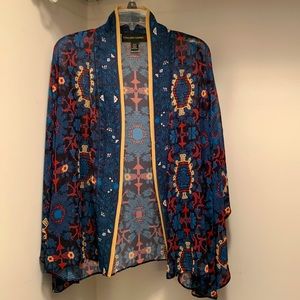 Kimono style “draped shawl”